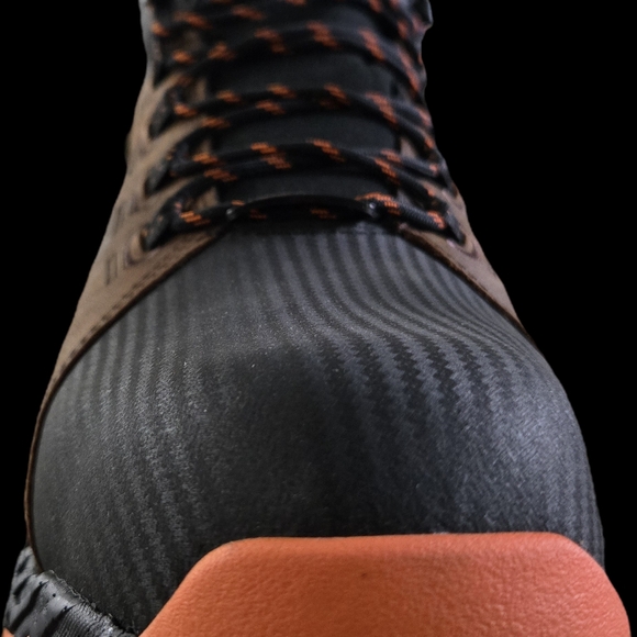 HYTEST Black and Brown Rugged Lace-Up Boots with Non-Slip Sole - Picture 3 of 6